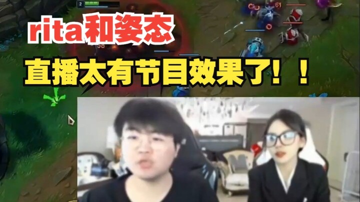 Rita dan siaran langsung dengan gayanya benar‑benar penuh aksi