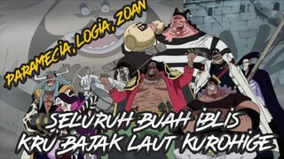 TINGKATAN BUAH IBLIS PARA KOMANDAN  BAJAK LAUT KUROHIGE ONE PIECE