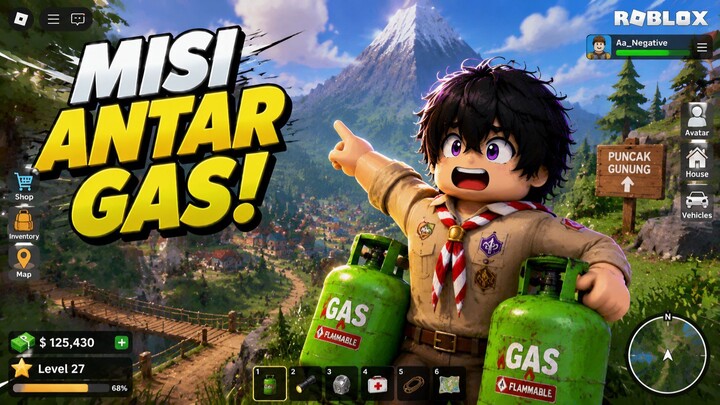 Misi Pramuka Antar Gas ke Puncak Gunung Roblox!