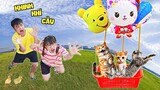 Hà Sam 24H Chơi Với Mèo , Gà Con Và Vịt Con Lông Vàng - Khinh Khí Cầu Hello Kitty Có Bay Không ?