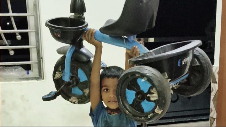Indian Smart boy doing gym