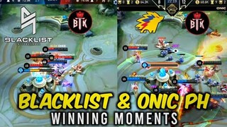 🏆BLACKLIST & ONIC PH WINNING MOMENTS VS BTK GOING TO GRANDFINALS 🔥