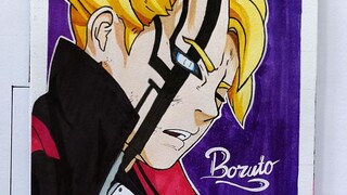 Speed Drawing Boruto Mode Karma | Boruto: Naruto next Generasions