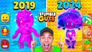 COMPRÉ SKINS de ANTES vs AHORA en STUMBLE GUYS... 😨