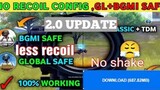 NO RECOIL CONFIG FILE PUBG MOBILE 2.0 NO RECOIL CONFIG BGMI GL KR 2.0 OBB NEW UPDATE WORKING ANTIBAN