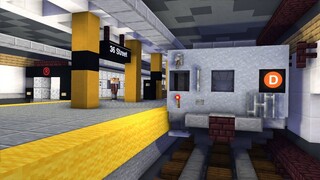 Minecraft NYC D,N,R Train Subway 36th St Animation