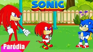 BABY SONIC VAI TREINAR COM KNUCKLES!!! #shorts