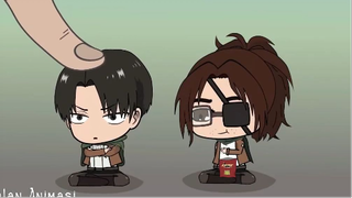 Chibi AOT VS Finger Part 3 - Armin, Zeke, Hange, Annie, Falco, Levi Attack On Titan Animation