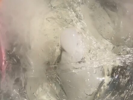 This is what happens when you put dry ice into slime