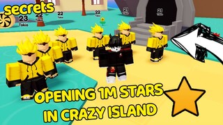 OPENING 1M STARS IN CRAZY ISLAND ANIME FIGHTER SIMULATOR!