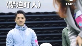 蒋市长陪2024年成功当选新北市长的侯友宜打木球，宣传双北世壮运