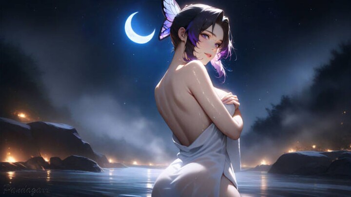 Tengah Malam di Pemandian Air Panas