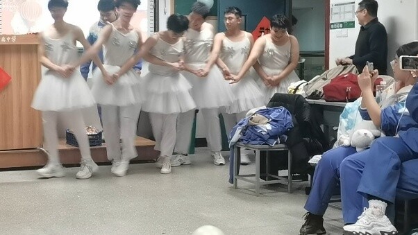 When you and your brothers show off the Four Little Swans at the class party...