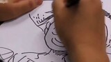 Oda draws Luffy on the spot! !