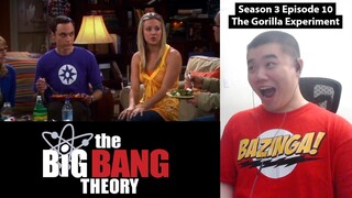 Penny Tries to Learn Physics! The Big Bang Theory 3x10- The Gorilla Experiment Reaction!