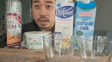 ASMR WHITE FOOD WHIPPED CREAM, QUARK, MILK & YOGHURT ⚪️⚪️⚪️🥛