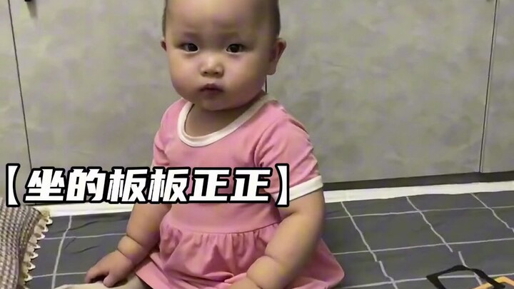 The little baby communicates seamlessly with their parents