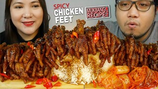 2 Kg SPICY CHICKEN FEET RECIPE WITH MUKBANG