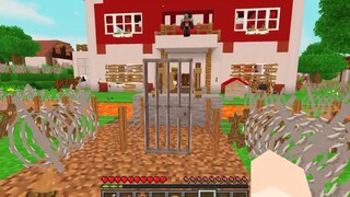 MỀU THỬ THÁCH 24 GIỜ CHẾ TẠO NHÀ SIÊU AN TOÀN TRONG MINECRAFT_REDHOOD ĐỘT NHẬP C
