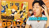 BEST SPORTS ANIME??? - Haikyuu Openings 1-7 Reaction/Discussion.