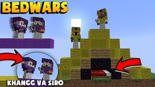 BEDWARS KHANGG VÀ SIRO KẾT HỢP NẮM TRÙM SERVER BEDWARS HEROMC *CẶP ĐÔI BEDWARS (Minecraft PVP)