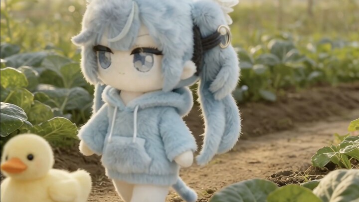 Đi trên con đường nhỏ giữa cánh đồng