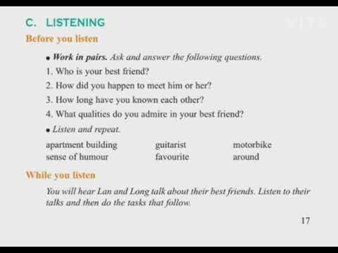 Tiếng Anh 11: Unit 1 (Listening kèm transcript)