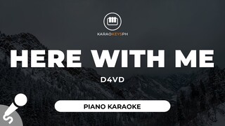 Here With Me - d4vd (Piano Karaoke)