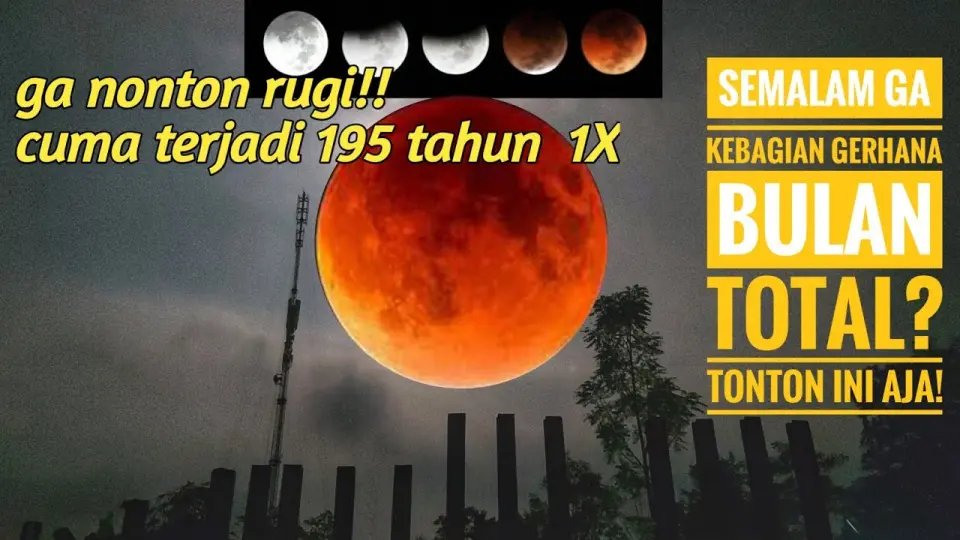 Bulan total gerhana Berita Gerhana