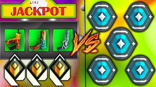 3 Radiant use a Weapon Slot Machine VS 5 Platinum! - Valorant