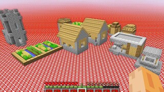 ฉันพบหมู่บ้านนี้ใน BARRIER WORLD ของฉัน !!! Secret Empty World ใน Minecraft Challenge !!!