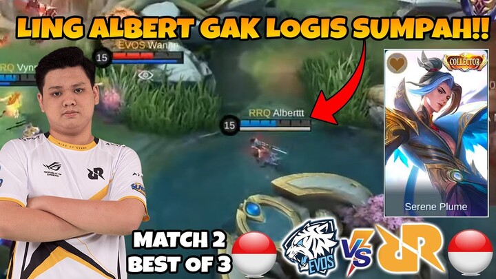 SETELAH SE ABAD ALBERT DI KASI LING COY!! INI ORG GA LOGIS LINGNY SUMPAH!! RRQ VS EVOS MATCH 2