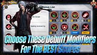 [SF: Duel] - DMC EVENT! The top Debuff Modifiers to choose for the BEST scores on the leaderboard!
