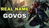 LEAGUE OF LEGENDS CHAMPION'S REAL NAMES (WILD RIFT)