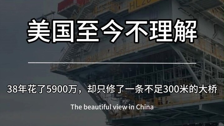 China spent 59 million and 38 years on planning, yet ended up building a bridge less than 300 meters