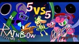 Rainbow Friends VS Poppy Playtime 5V5 Royal Rumble! | FNF Animation Friends To Your End Huggy Wuggy