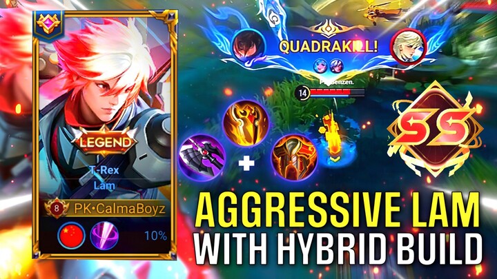 LAM PAKAI BUILD HYBRID LANGSUNG BANTAI MUSUH SAMPAI QUADRAKILL😱‼️- HONOR OF KINGS