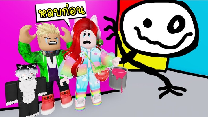 พี่ฝนพี่เอกปุ๊กปิ๊กซ่อนแอบตามสีหนีผีสุดหลอน  Roblox Color or Die