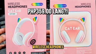 Wireless Bluetooth Headphones (CXT-B39 SMILEE Cat Ear with LED)