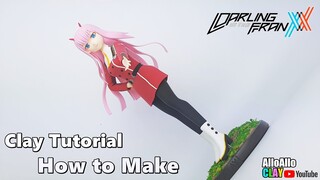 Darling In The Franxx-Zero Two┃How to make┃Clay Tutorial