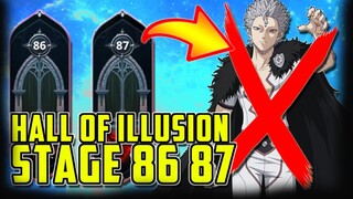 [F2P] Hall of Illusion Stage 86 87 Complete Guide - Black Clover M