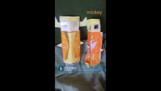 olivia et mickey vs mini origami