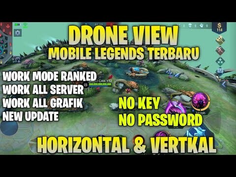 DRONE MAP MOBILE LEGEND||TERBARU HORIZONTAL & VERTIKAL WORK ALL MODE NO KEY  NO PASSWORD