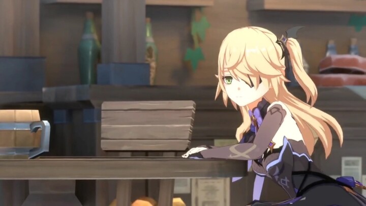 Shadow and Fischl's reactions after seeing the Traveler