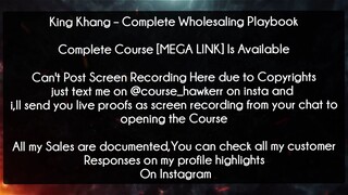 King Khang Course Complete Wholesaling Playbook download