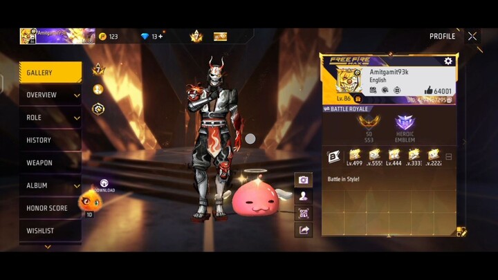 free fire old player