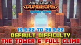 Minecraft Dungeons Cloudy Climb, The Tower 6 [Default] Full Climb, Guide & Strategy