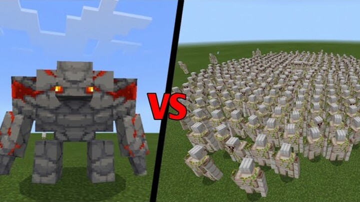 Redstone golem vs iron golem