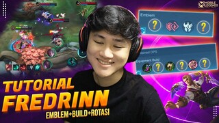 Tutorial FREDRINN JUNGLER Hero Push Rank Auto Win + Hero Pro Player ! - Mobile Legends