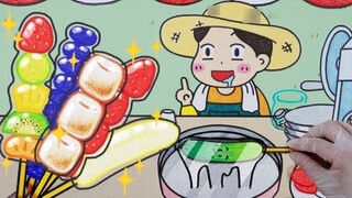 【Animasi stop-motion】🍡Manisan buah buatan tangan dengan berbagai rasa｜Film pendek yang menyembuhkan